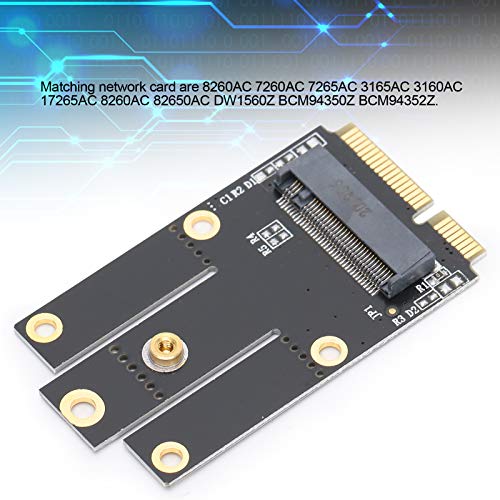 3PCS M.2 NGFF naar Mini PCI-E draadloze netwerkadapterkaart, Mini Portable Converter voor draadloze WiFi, Compatibel met Bluetooth Network Card voor 3160NGW 8260NGW AX200NGW ect 4