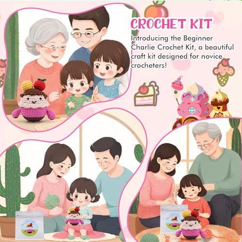 Lucy haak Kit voor beginners, Complete Amigurumi Starter set met stap-voor-stap Video Tutorials Gift 3