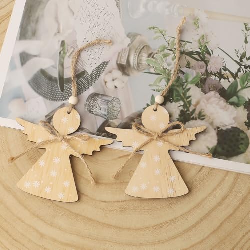 Kerst Hanger Houten Hanger Kerstboom Houten Sieraden - Boom Opknoping voor Decor (c) 3