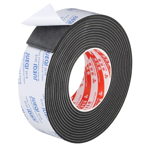 5M Afdichtingsschuimtape, 45mm breed, 3mm dik, Single Side Weather Stripping Deur Meubilair Afdichtingsstrip voor ruitenbuizen Isolatie, Zwart 3