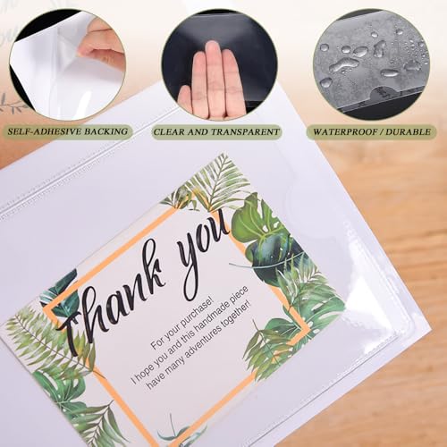 5 stuks Autobelasting Schijfhouder, Zelfklevende Auto Licentiehouders Voorruit Parkeervergunning houder Clear Square PVC Badge Beschermer voor auto, Van, Caravan, Foto's en 3