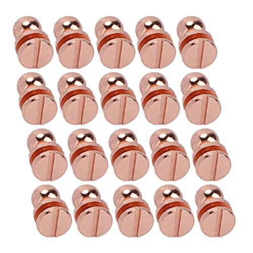 20 Sets/Pack, Rose Gold Monk Head Pacifier Schroef Rivet, Bag hardware accessoire Pacifier Rivet, Schroef Rivet sieraden (LST7X6mm) 5
