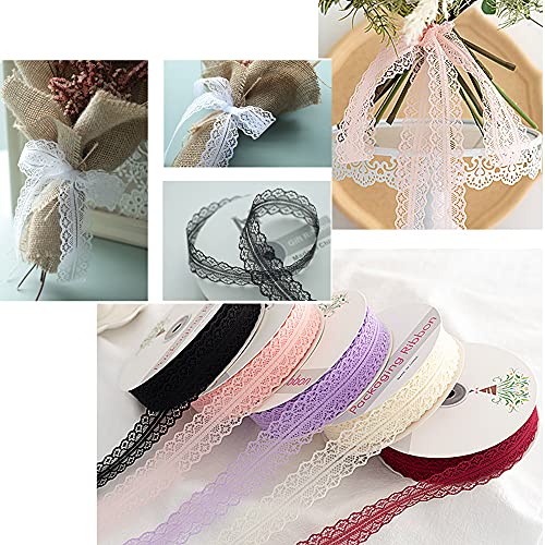 45m 3cm brede kant lint kant rand geschenk lint kant randen lint decoratieve lint lint kant stof voor het naaien voor DIY crafting, bruiloft tafel decoratie scrapbooking geschenk doos, crème