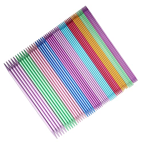 Dubbelpuntige naalden, duurzaam glanzende verschillende kleuren Ergonomisch ontwerp Breinaalden voor het weven voor huishoudens 4