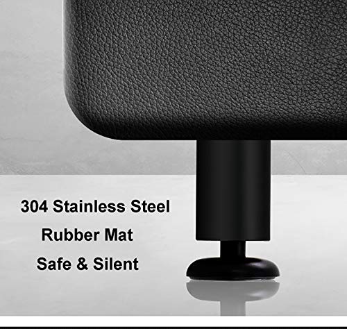 4x 200mm Zwarte roestvrij stalen meubels Benen Kast voeten vervanging Sofa Leg tafelvoet Sofa Shelves voeten