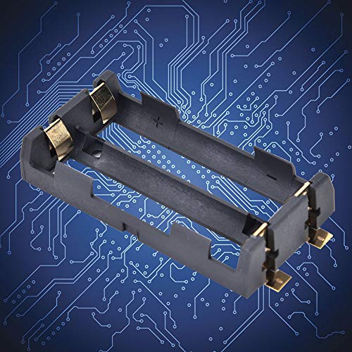 2 st Batterijhouder 3.7V 2 sectie Hoge Temperatuur Weerstand Zwarte Batterij Container Case Batterij Opbergbox voor SMD DIY Oplaadadapter 5