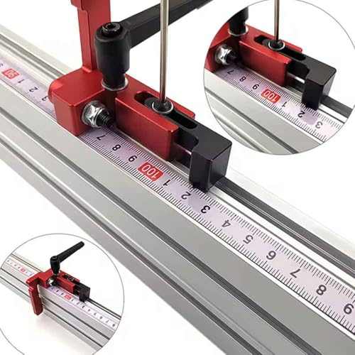 75 Type Mitre Stop, Alloy Steel T-Tracks, Woodworking Mitre Stop,75 Chute Stopper, T-Slot T-Tracks Limiter, voor Werkbank Houtbewerking DIY 3