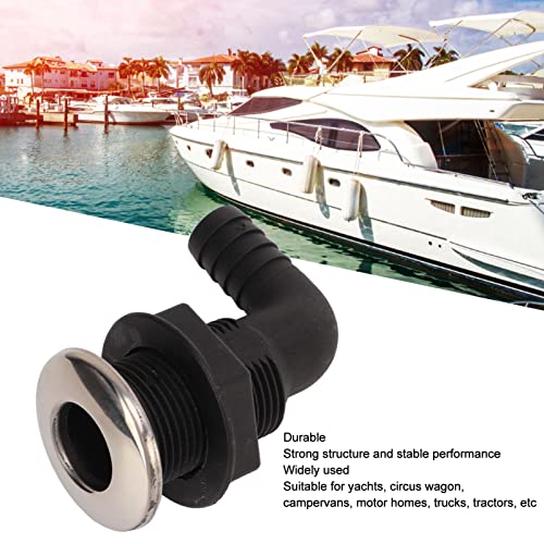 Marine Elbow Outlet Nylon Elbow Outlet Nylon Hull Slang Connector Uitlaat Elleboog Outlet Marine Water Uitlaat Elbow Marine Hardware Accessoires Zwart 4