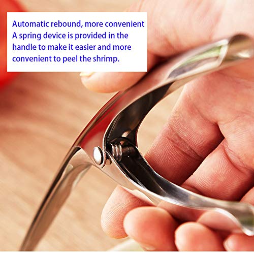2 stuks Roestvrij staal Garnalen Garnalen Garnalen Peeling Garnalen Gereedschap Creatief keukengerei 4