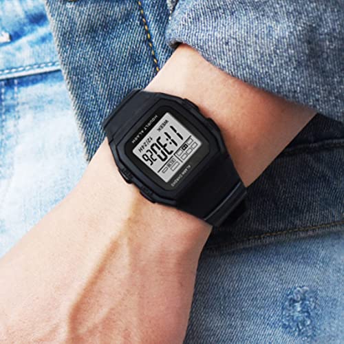 Digitale horloge voor mannen, digitale Chronograaf horloge, multifunctionele sport horloge schokbestendig Waterproof Retro Classic polshorloges voor studenten mannen (Gold) 5