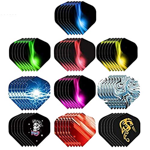 Gemengde dart vluchten - Dartflight standaard vorm voor zachte dart en stalen darts