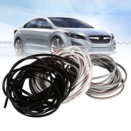 Autodeur Beschermende Tape, 5 m, Bumper Seal Scratch-Resistant voor auto deur, U-Shape, Rubber (zwart) 3