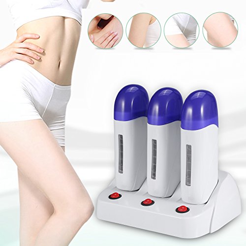 Wash Warmer Roll-on Hair Removal Warmers Professionele Was Roll-on Wax Cartridge Wax Warmer voor Body Was Roll voor Gezicht oksel Body Benen (Triple)