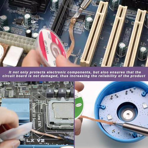 Desoldeersleuven, 4 stuks, soldeerset 2 mm, 2,5 mm, 3 mm, 3,5 mm, koperen desoldeerdraad, geen schone desoldeersleuf, ideaal voor hetsolderen en verwijderen van soldeer uit soldeerpunten 5