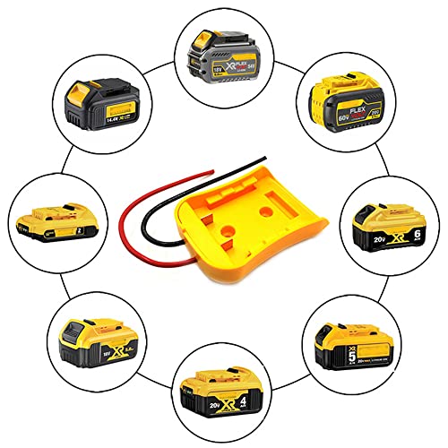 Voor Power Wheels batterijadapter voor 20V Max batterij 18V batterijadapter dock voedingsconnector 12 gauge robotica 5