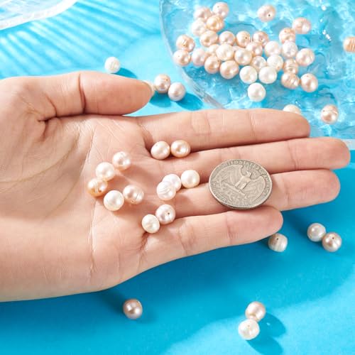 60Stuks Natural Cultured Zoetwater Parel kralen 3 Styles Aardappel Vorm sieraden parel kralen zoetwater parel kralen voor DIY armband ketting sieraden maken 5