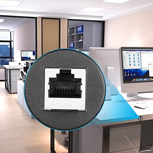 RJ45 Panel Flush Mount Kabel 3FT RJ45 Plug naar Bus Auto Flush Mount Kabel voor Auto Truck Boat Motorfiets Dashboard Computer etc 3