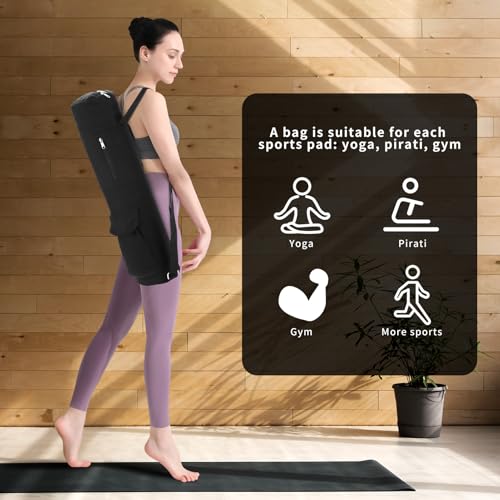 Yogapad Bag Canvas Yoga Mat Opbergzak Multifunctioneel Yoga tas Yoga drager rugzak met verstelbare band voor Yoga Mat opslag 3