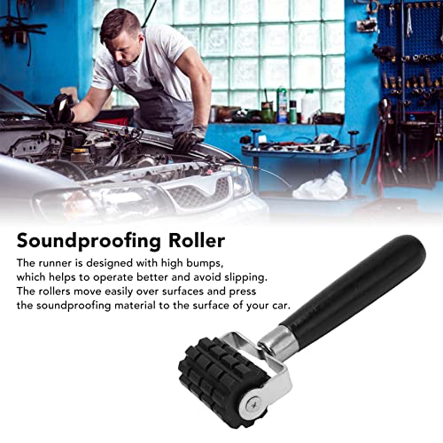 Geluid isolatie roller Professionele Uitlaat silicone rubber roller warmte isolatie pad roller onderhoud gereedschap met houten handvat(L) 3
