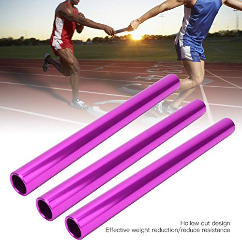 Relay Race Baton, 3 st Aluminium Track en Field Relay Baton Sports Relay Race Baton Track and Field Sprint Match Batons (Paars) Atletiek Supplies Atletiek Supplies Atletiek Supplies 4
