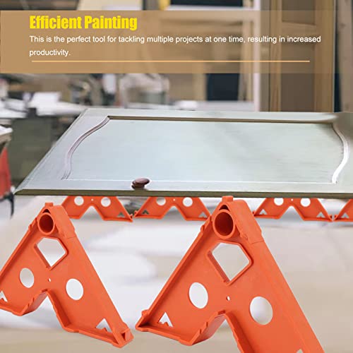 4 stuks Spray Paint Racks Deur Schilderen Haakjes Herbruikbare Schilderen Droogrek voor Keukenkast Deuren Frame Trim Schilderen Gereedschap 3