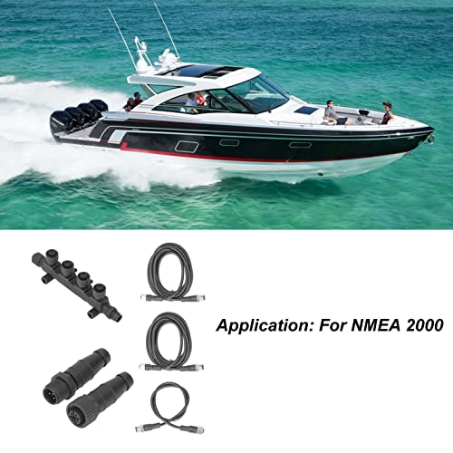 NMEA Network Starter Kit N2K T -Connector, Marine NMEA 2000 Starter Kit Cable Connector Combinatie Combinatie ABS Rustproof Universeel