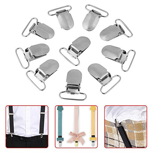 10/20 Stuks Hoge kwaliteit metalen clips, zilveren metalen clips voor beugels, pacifiers, bibbers, speelgoedhouders of Mittens (25MM * 10PCA) 3