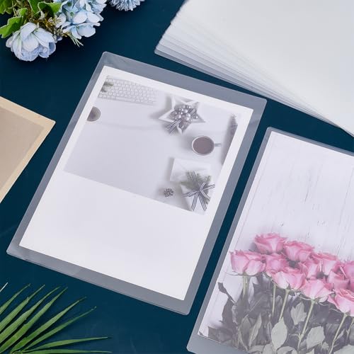 50 stuks lamineerfolie, A4, 0,3 mm dik, thermische lamineerfolie, voor foto's en posters, 30,6 x 20,1 cm 4