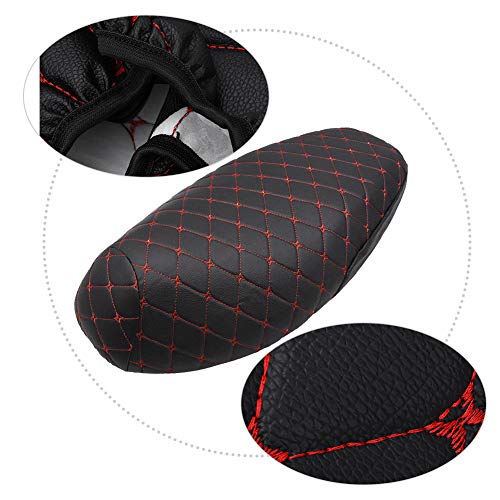 Motorfiets scooter bromfiets Seat Cover, 3D Non-Slip Faux Lederen Sun Proof Elektrische Batterij Motorfiets Seat Cover Pad 4