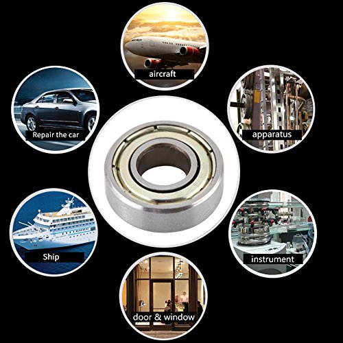 Verpakking met 10 mini kogellagers beste warmte, lange levensduur, multifunctioneel, 698ZZ kogellager, 8 x 19 x 6 mm 5