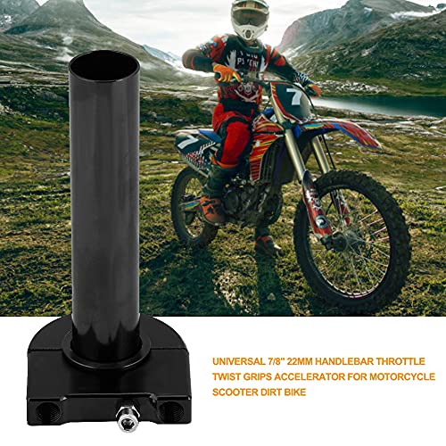 KIMISS 7/8 inch 22 mm Twist Throttle-handgrepen, universele gashendel, stuurversneller voor motorscooter, vuilfiets (Swarchz)