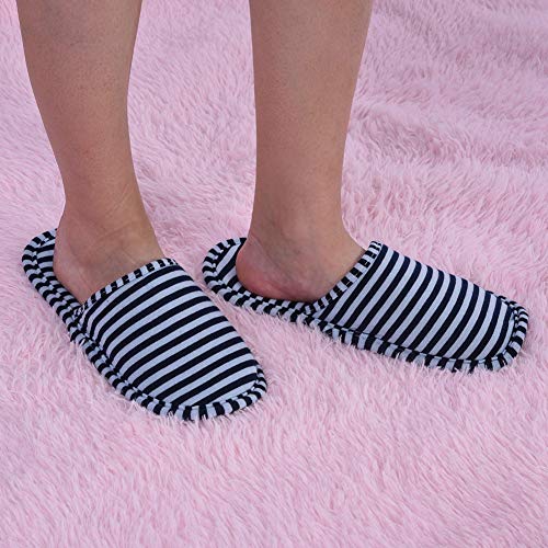 Reizen Opvouwbare Slippers Unisex Mannen Vrouwen Comfortabel Portable Herbruikbare Indoor Zachte Katoen Anti-slip Slippers met opslagzak voor Home Hotel Reizen Binnen Outdoor 1 Pair