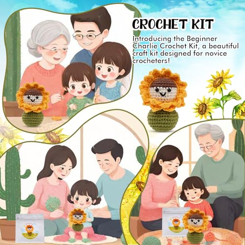 Ella haak Kit voor beginners, Complete Amigurumi Starter Set met stap-voor-stap Video Tutorials Gift 4