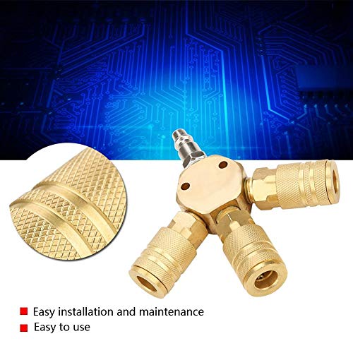 1/4"T connettore a tre viepneumatico Tee connettore rapido aria gas tubo pneumatico connettore instrument 4
