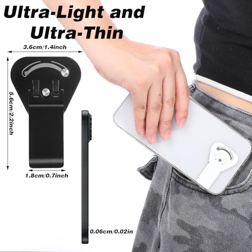 Ultra-dunne telefoonhouder, Pack van 2, Self-Adhesive telefoonhouder, Mobiele telefoonhouder, Mobiele telefoonstandaard, Verstelbare Verticaal Horizontale Swivel 5
