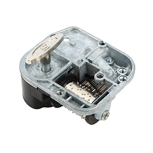 verzilverde muziekdelen met schroevendraaier muziekdoos (zwaan zee) 4