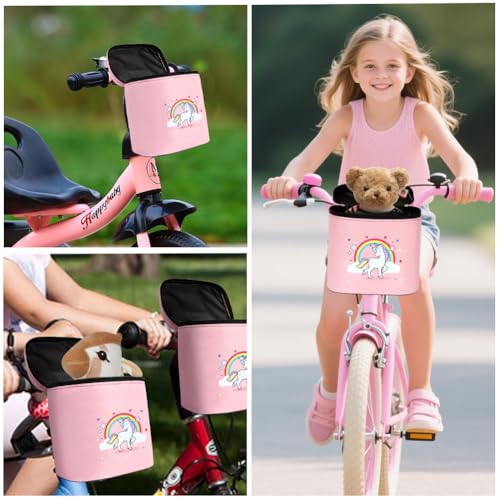 Handlebar Bag for Kids, Roze eenhoorn 5