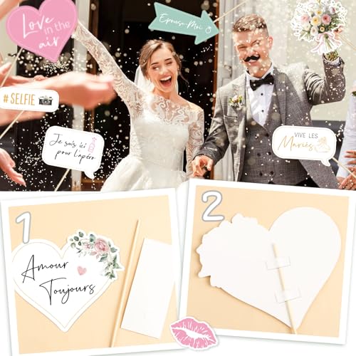 30st Franse bruiloft foto rekwisieten 3