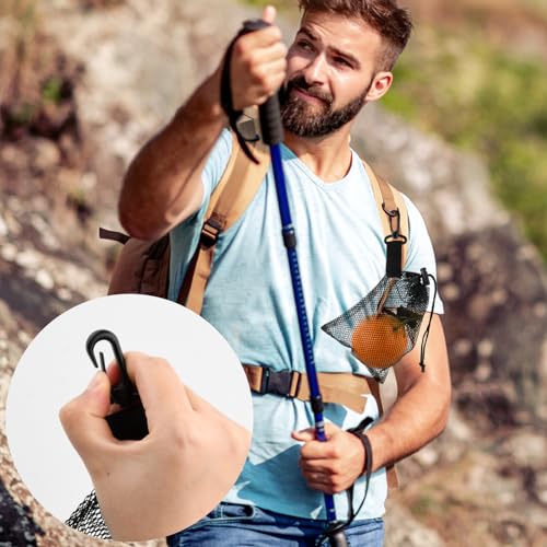 10 stuks Black Mesh koord Tassen Nylon Stof koord Bag Golf Ball Net Bag Schoen Bag Wasserij Bag Opslag Bag Strand Speelgoed Basketbal Voetbal, l, vakantie 5