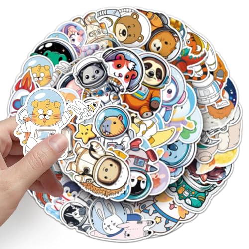 NASA Space Stickers voor tieners en volwassenen, 50 stuks, Science Fiction Universe, Vinyl Sticker Set, Auto, Motorfiets, Fiets, Skateboard, Snowboard, Bagage, Laptop, Koffer, Helm, Motorfiets 3
