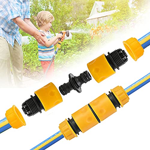 20 st tuin slang connector set,10 slang eind connector5 dubbele mannelijke slang connector extender, 5st 2 in-1 kunststof tuin slang kraan connector draadkraan adapter voor 4