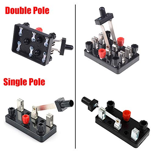 DPDT Switch mes switch enkele paal enkele worp voor fysieke elektriciteit experiment Kit