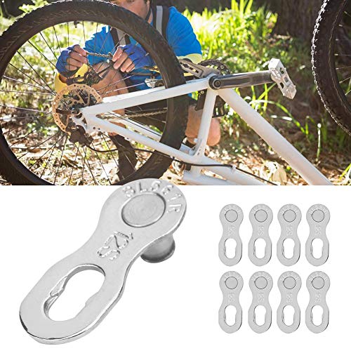 fietskettingkoppeling, 4 Paren Fiets 12-Way ketting slot stalen fiets ketting Links (Zilver) Fietsen en onderdelen 5
