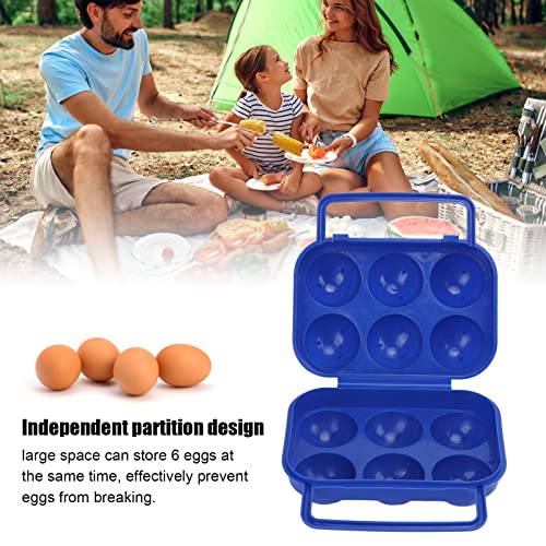 6 Grid Egg Box, Portable Egg Carrier Case Camping Egg Holder Opslag Box voor Outdoor Camping Picnic 4