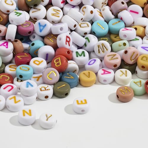 1000 Stukken Letter Kralen, Kleurrijke Kralen voor Armbanden, Kleurrijke Brieven A-Z, Kralen voor String voor Juwelen Ambachten (Mix)