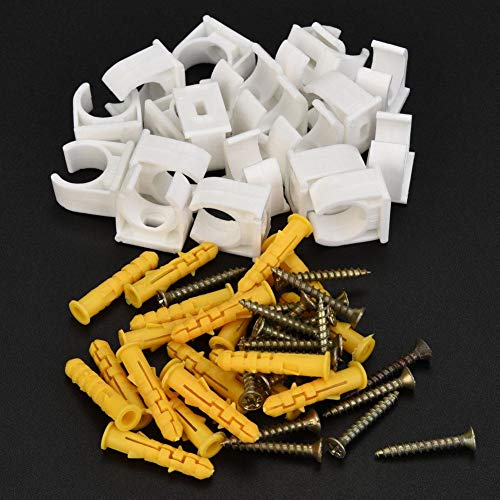 Collier de Serrage, 20st 16/20/25/32mm PPR Forme and U Collier de Fixation pour Tuyau avec Fixation à Vis(16mm) 5