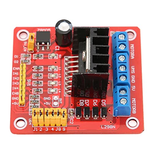 Stepper Motor Control Module, L298N Dual H Bridge DC Stepper Motor Control Module Multifunctionele Motor Controller Board DC Stepper Motor, Controls