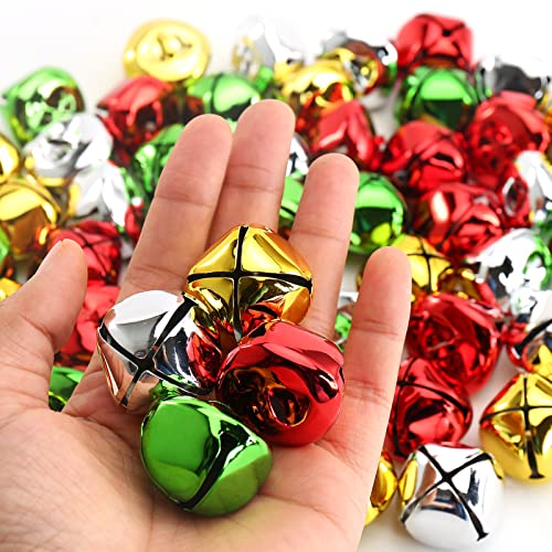 Bell Kerstboom Decoraties 60 Stukken Kerstboom Anger Bell Clips 30 mm Kerstboom Decoraties voor kerstboom (Kleur)