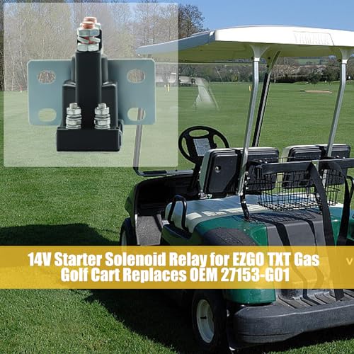 Solenoïde Relay Starter 14V voor EZGO TXT Gas Golf Cart 1994-Up vervangt OEM 27153-G01, 27153G01, 612813 voor Golfkar 5