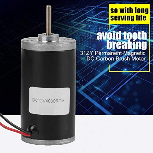 DC Motoren, 31ZY 6V / 12V / 24V 3500-8000RPM High Speed CW/CCW-DC Motor voor DIY Generator (12V 4000rpm)